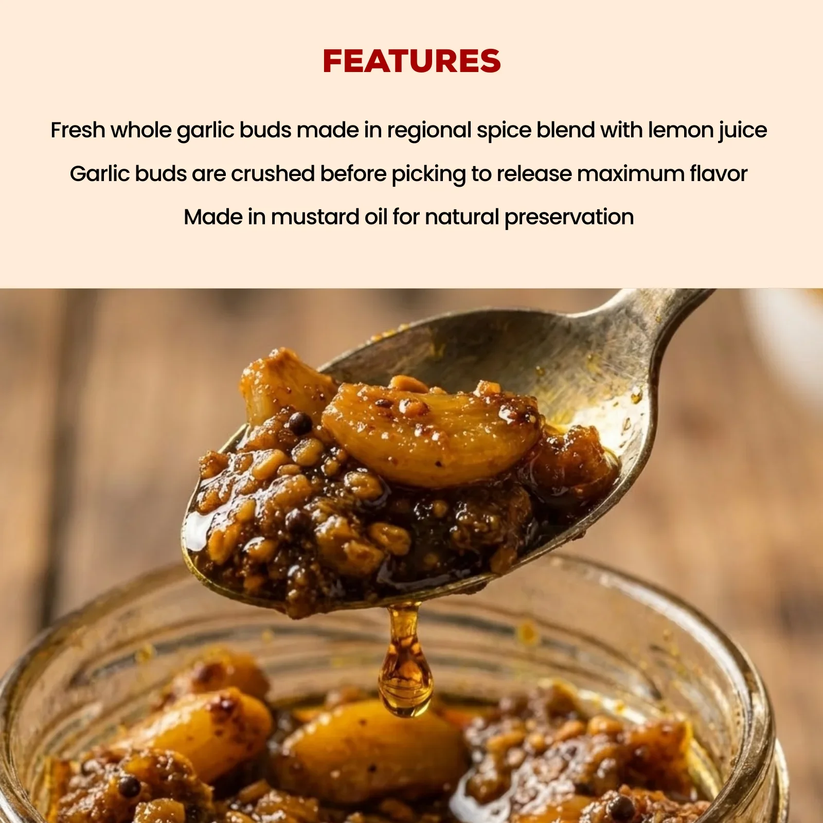 Garlic Pickle 250g Jar | Gota Lahsun ka Achar - Image 4