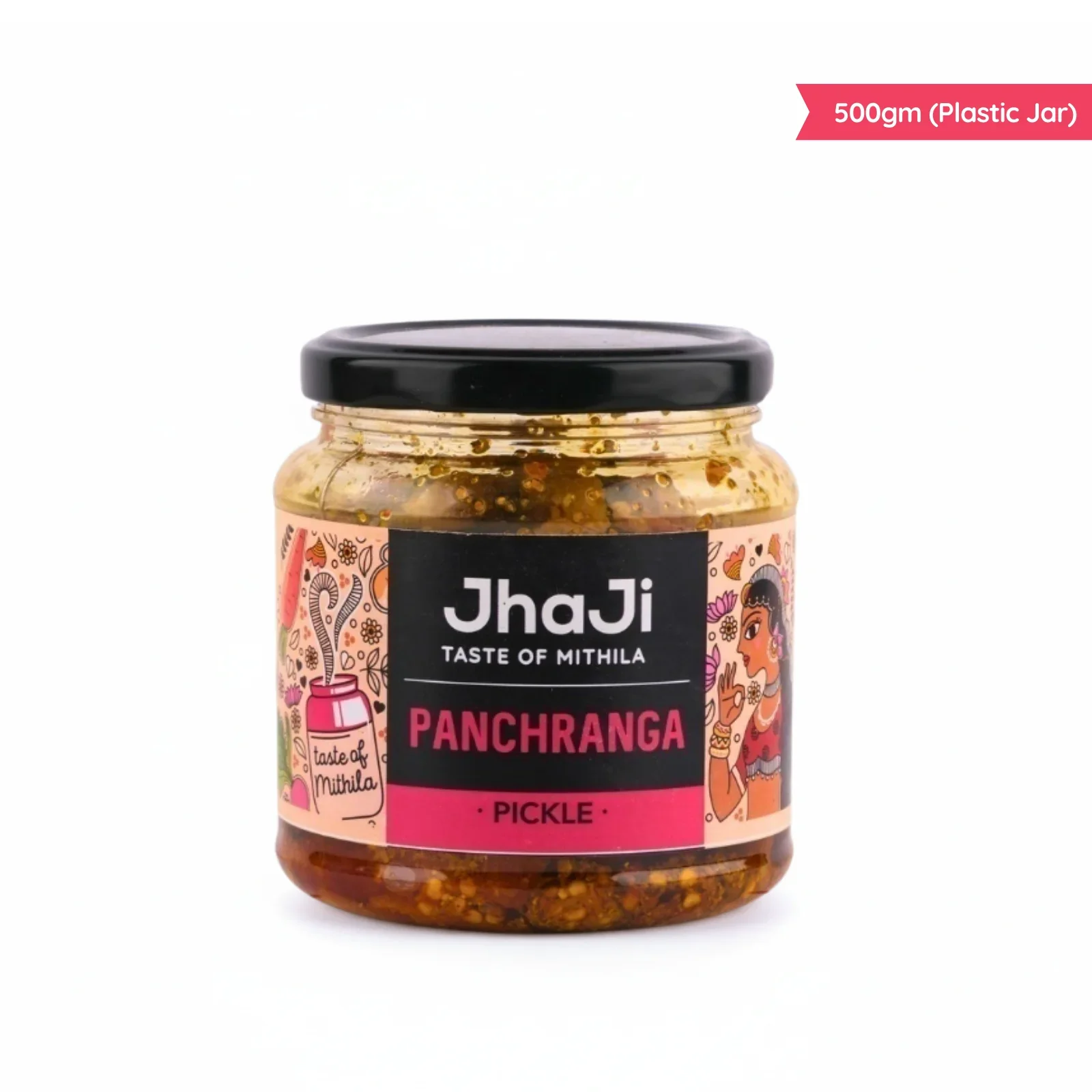 Panchranga Pickle, Gobi, Gajar, Adrak, Hari Mirch, Shalgam Mix Pickle | पंचरंगा मिक्स्ड अचार (250/500 gm Jars) - Image 10