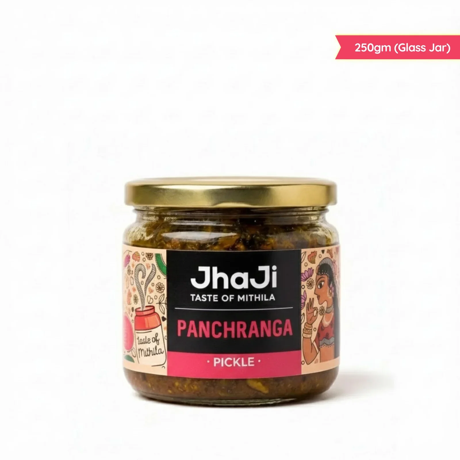Panchranga Pickle, Gobi, Gajar, Adrak, Hari Mirch, Shalgam Mix Pickle | पंचरंगा मिक्स्ड अचार (250/500 gm Jars) - Image 6