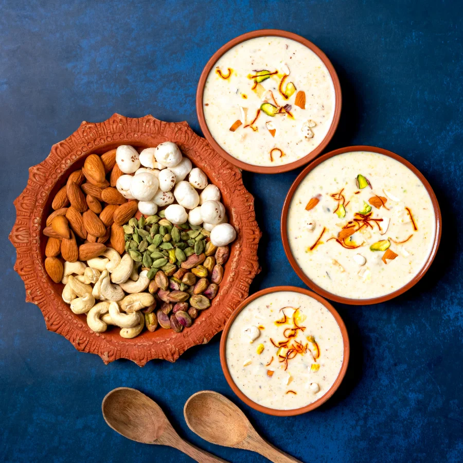Instant Makhana Kheer Mix Kesar Flavor | Ready to Cook Saffron Flavor Foxnut Pudding - Image 4