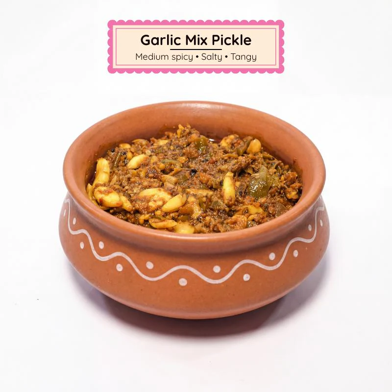 5 Mixed Pickles Sample Pack | Oal Barobara, Panchranga & More | 5×150g Jars - Image 3