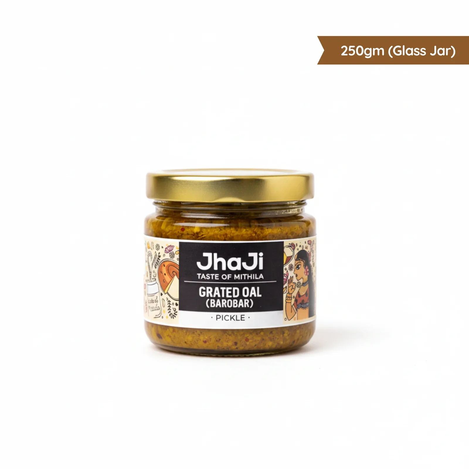 Oal Ginger Green Chili Mix Pickle | ओल बरोबरा | Grated (कद्दूकश) Oal (Suran/Jimikand) Pickle - Image 11