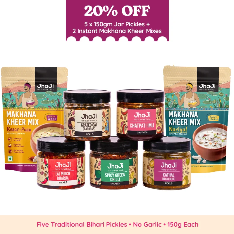 5 Traditional Pickles & Chutneys Sample Pack (No Garlic) | 5x150g Jars - Image 9