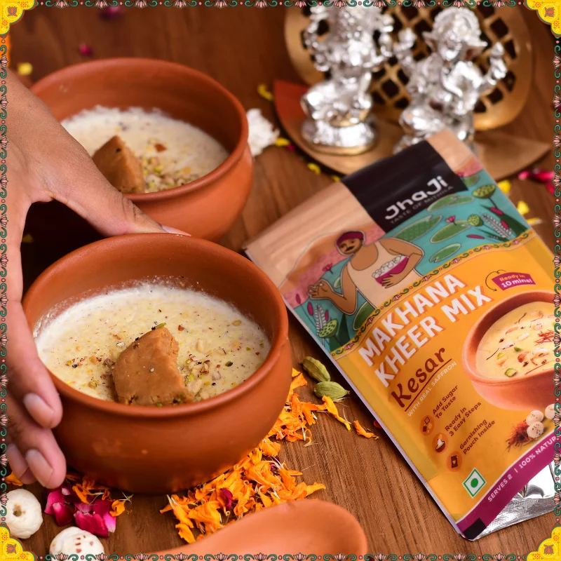 Desi Delight Duo: Lal Mirch Bharua Pickle & Instant Makhana Kheer Mix - Image 7