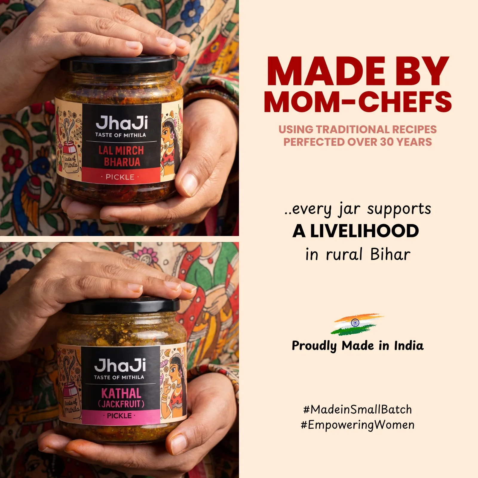 The Heritage Bihar Pickle Pack: Stuffed Red Chilli & Jackfruit Pickles — Bihar’s Most Loved Traditional Duo - Image 6